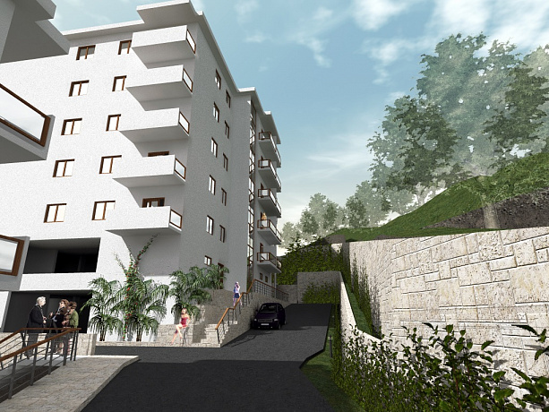 A new complex of apartments in Petrovac under construction